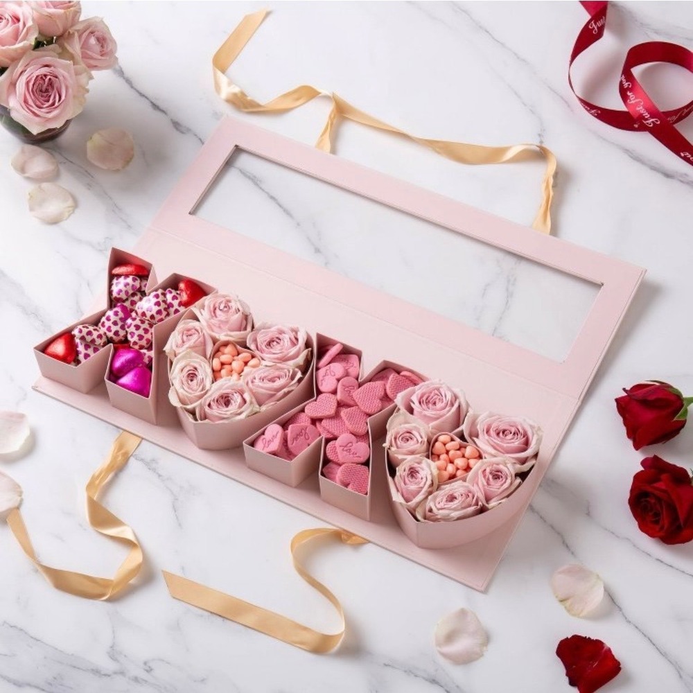 CWC Cook With Color Pink XOXO Gift Box Valentine Day Candy Flower Box Empty New - Picture 3 of 6